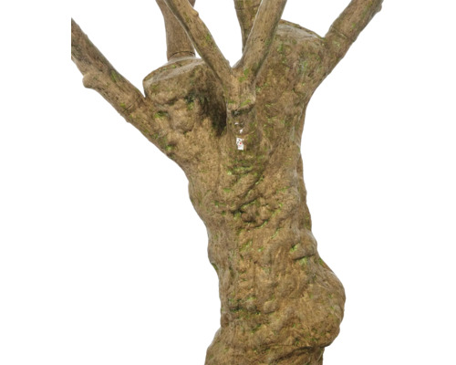 Kunstmatige boomstam met gestructureerde schors en takken voor terrariums of aquariums.