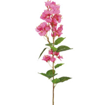 Kunsttak Bougainvillea met roze bloemen en groene bladeren.
