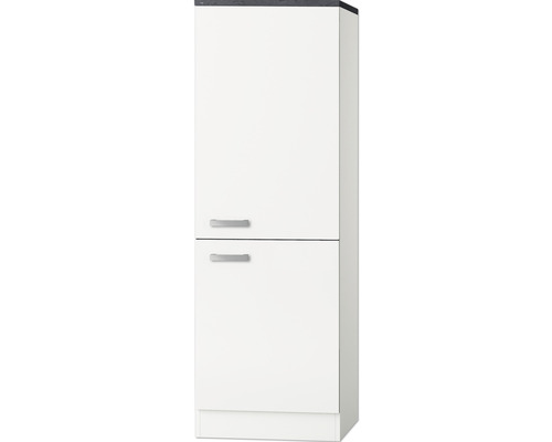 OPTIFIT Koelombouwkast tbv 88 cm inbouwkoelkast Oslo214 wit 60x60x174,4 cm Hoge badkamerkast met twee deuren
