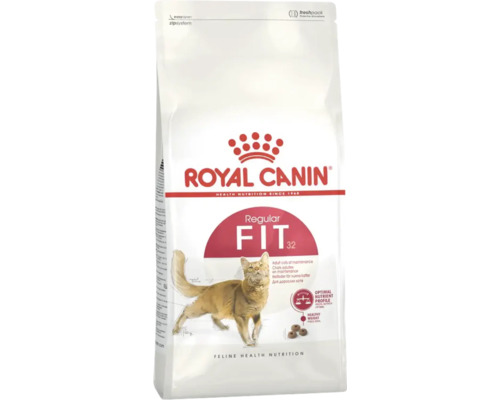 Royal Canin Fit 32 droogvoer voor volwassen katten voor gewichtsbeheersing met zipsysteem.