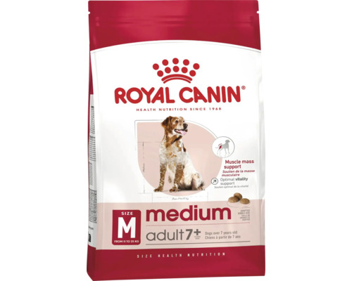 Royal Canin hondenvoer Medium Adult 7 plus voor middelgrote honden vanaf 7 jaar, 11 tot 25 kilogram.