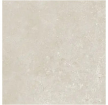 Keramische tegel met steenlook, beige, vierkant.