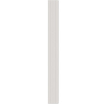 Verticaal wandpaneel in lichtgrijs met decoratieve groefstructuur.