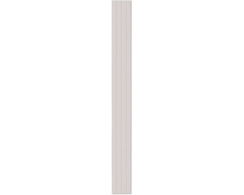Smal wandpaneel met verticale groeven van kunststof voor wandbekleding.
