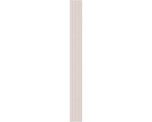 Wandpaneel met verticale groeven, beige.