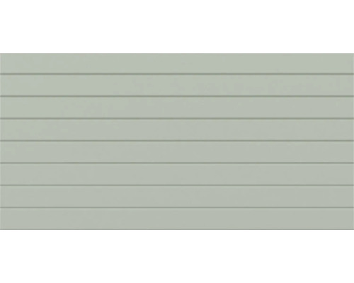 Wandpaneel met horizontaal tand-en-groefprofiel voor gevel of binnenruimte.