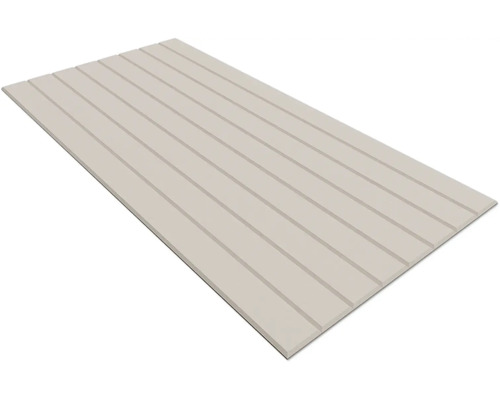 Paneel voor wand of plafond met lengtegroeven in tand-en-groef look.