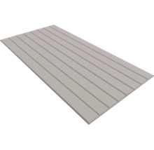 Rechthoekig gevelpaneel met lengtegroeven voor een plankenlook.
