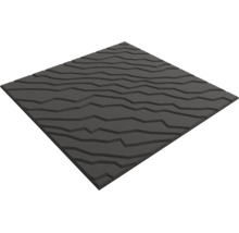 Vierkant 3D-wandpaneel met onregelmatig reliëfpatroon voor binnenshuis.