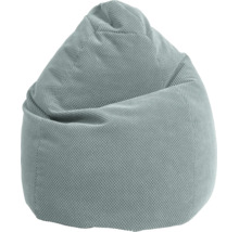 Zitzak met gestructureerde stoffen bekleding.