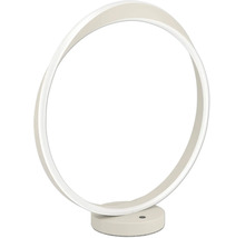 Moderne ringvormige LED-tafellamp met een ronde voet