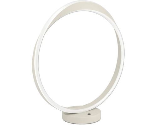 Moderne ringvormige LED-tafellamp met een ronde voet