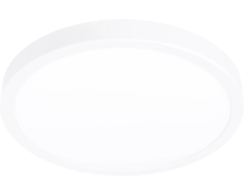 Ronde, witte LED plafondlamp van kunststof.