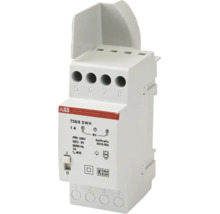 ABB beltransformator TS8/8 SWH voor DIN-rail montage, 230 Volt ingang, 8 Volt uitgang, 1 Ampere, met aan-uit schakelaar.