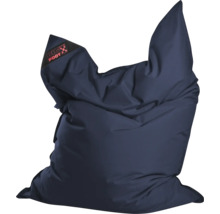 Donkerblauwe zitzak van het merk Big Foot voor binnen en buiten.