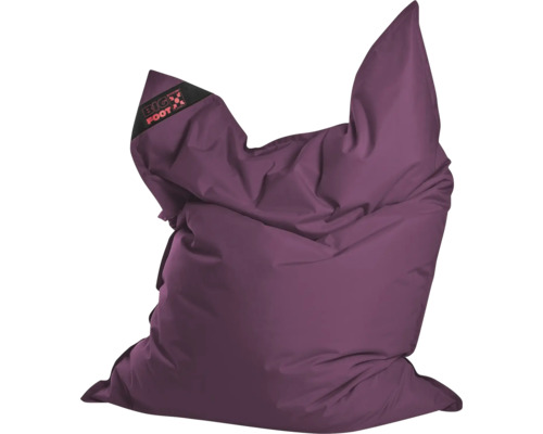 Paarse zitzak Big Foot van polyester.