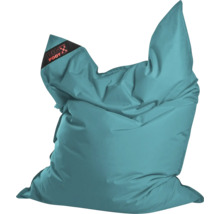 Grote zitzak in turquoise met Big Foot Logo.