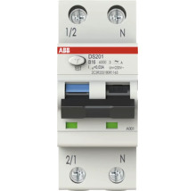 ABB aardlekautomaat DS201 B16 30 Milliampere, eenpolig met nulgeleider, voor montage op DIN-rail in de groepenkast. ABB Logo.