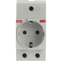 ABB randaarde wandcontactdoos voor DIN-rail montage, ABB Logo.