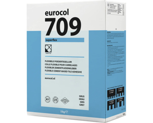 Eurocol 709 Superflex flexibele poedertegellijm in verpakking van 5 kilogram