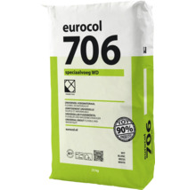 Eurocol 706 Speciaalvoeg WD voegmortel voor keramische tegels in wit, 23 kilogram, waterdicht, flexibel en stofarm.