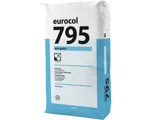 Eurocol 795 uni-quick tegellijm snelafbindend 25 kilogram zak voor keramische tegels