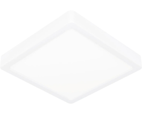 Vierkant LED-paneel plafondlamp in het wit.