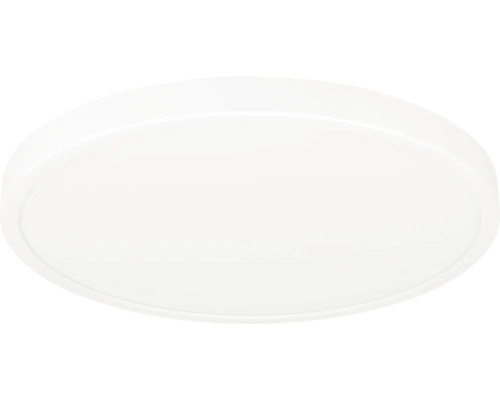 Ronde, platte LED-plafondlamp van kunststof.