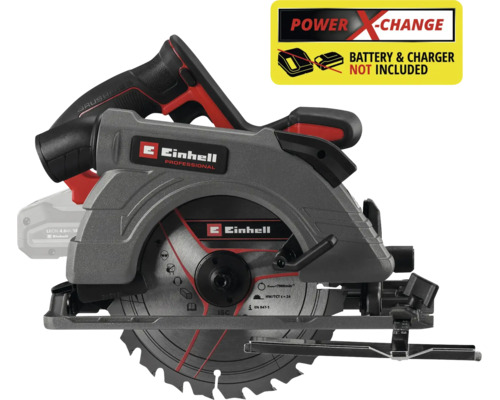 Einhell Professional accu-cirkelzaag met koolborstelloze motor, Power X-Change, Einhell Logo, accu en lader niet inbegrepen.