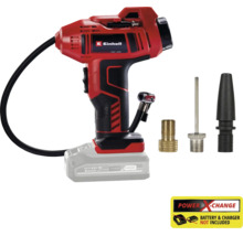 Einhell accu-autocompressor Power X-Change met drie adapters, zonder accu en oplader.