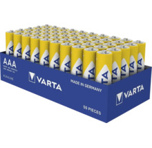 Varta alkaline batterijen AAA LR03 Micro 50 stuks geproduceerd in Duitsland.