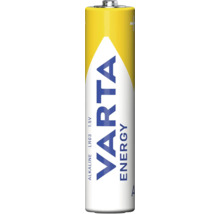 Varta Energy alkaline batterij, type LR03, Micro AAA, 1,5 volt.