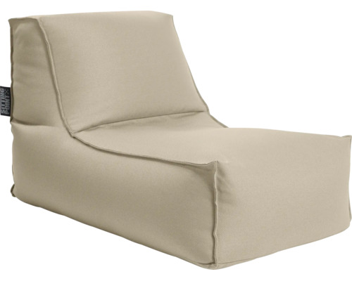 Beige, ergonomische zitzak van Sitting Point van duurzaam textiel.