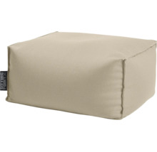Rechthoekige poef van Sitting Point van beige textiel.