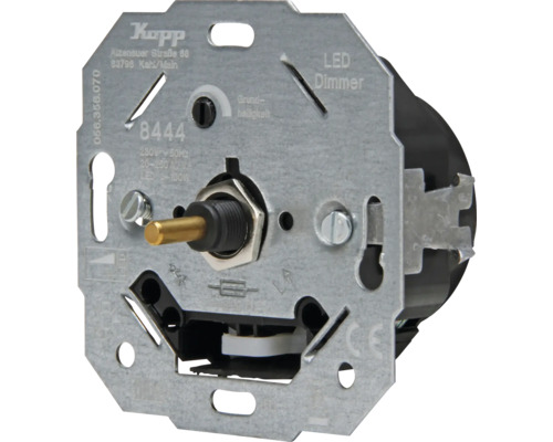 Kopp LED-dimmer basiselement voor inbouw, 230 Volt, 3 tot 100 Watt voor ledlampen.