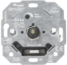 Kopp LED-dimmer basiselement 8444, 230 Volt, voor 3-100 Watt LED en 20-250 Watt, inbouw metalen montageplaat.