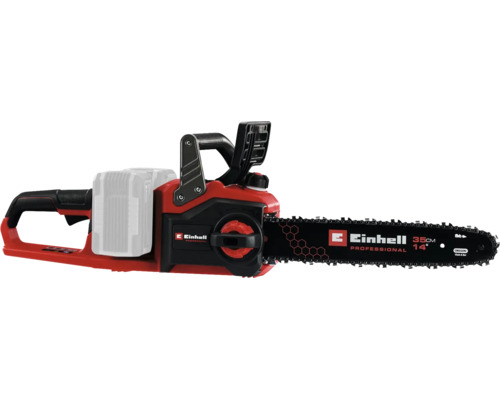Einhell Professional accu-kettingzaag met een zwaardlengte van 35 centimeter en Oregon-zaagketting.
