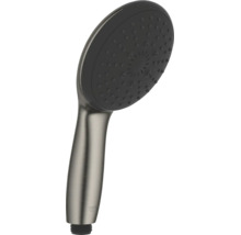Grohe handdouche met metalen afwerking en donkere sproeikop voor de douche