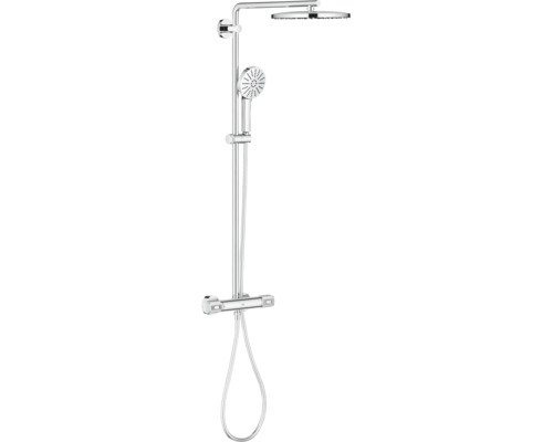 Grohe douchesysteem met thermostaat hoofddouche en handdouche voor wandmontage