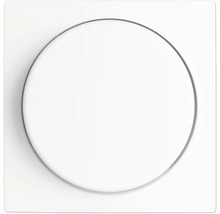 Ronde afdekplaat voor lichtschakelaar of dimmer met vierkant frame.