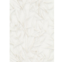 Gestructureerd vliesbehang met abstract bladerpatroon voor een moderne wandafwerking.