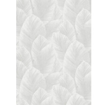 Behang met een groot bladerpatroon voor een moderne wandafwerking