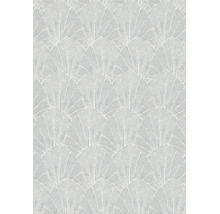 Gestructureerd behang met decoratief waaiermotief als naadloze wandbekleding