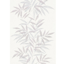 Vliesbehang met gestructureerd bamboe motief als bloemenbehang voor een modern interieur