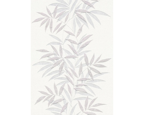 Vliesbehang met gestructureerd bamboe motief als bloemenbehang voor een modern interieur