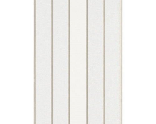Gestructureerd behang met verticaal streeppatroon voor een klassieke wandafwerking.