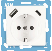 Stopcontact met USB A en USB C oplaadaansluiting, 16 ampère, 250 volt