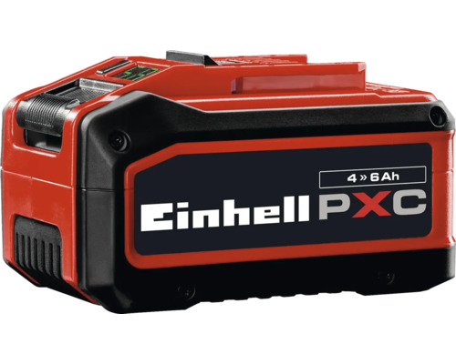 Einhell Power X-Change accu met Multi-Ah technologie voor 4 tot 6 ampère-uur.