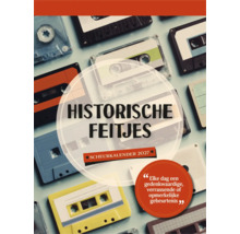 Historische feitjes scheurkalender 2027 met afbeelding van muziekcassettes