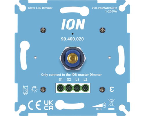 ION Slave LED dimmer inzetstuk 220 tot 240 volt voor uitbreiding van een ION master dimmer
